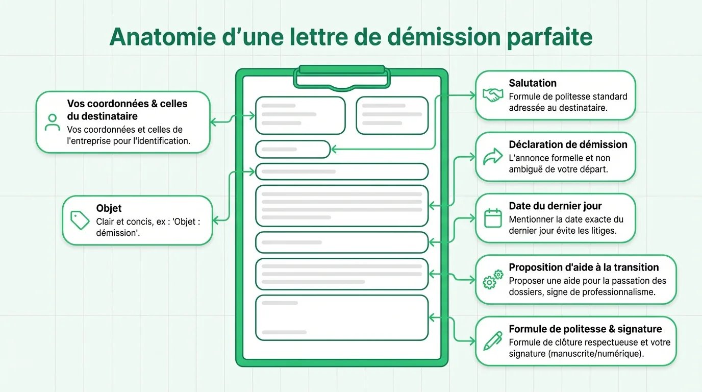 Anatomie d'une lettre de démission parfaite