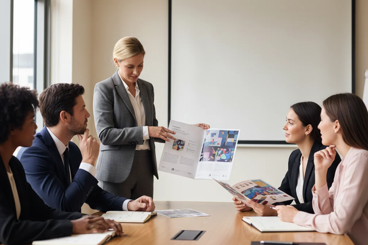 conception de brochures marketing