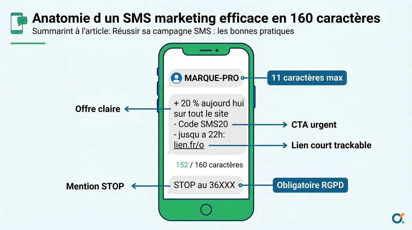 Anatomie d un SMS marketing efficace en 160 caracteres