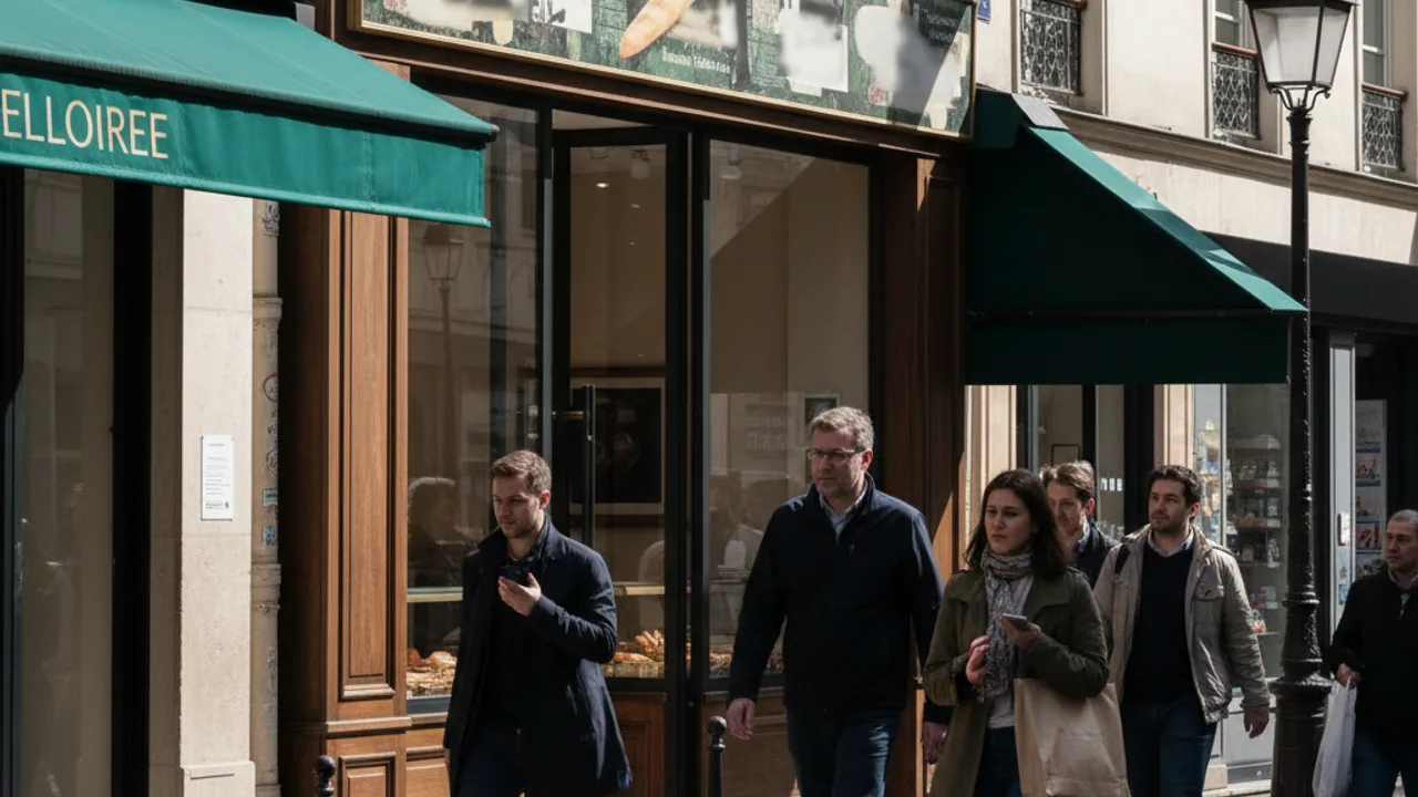 Devanture de boutique avec enseigne