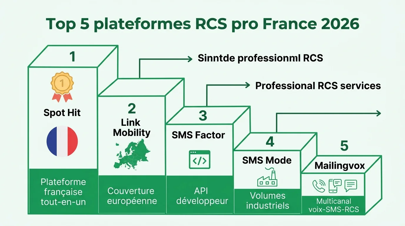 Classement des 5 meilleures plateformes RCS pro France 2026