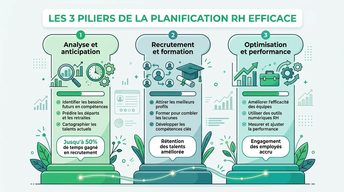 Les 3 piliers de la planification RH efficace