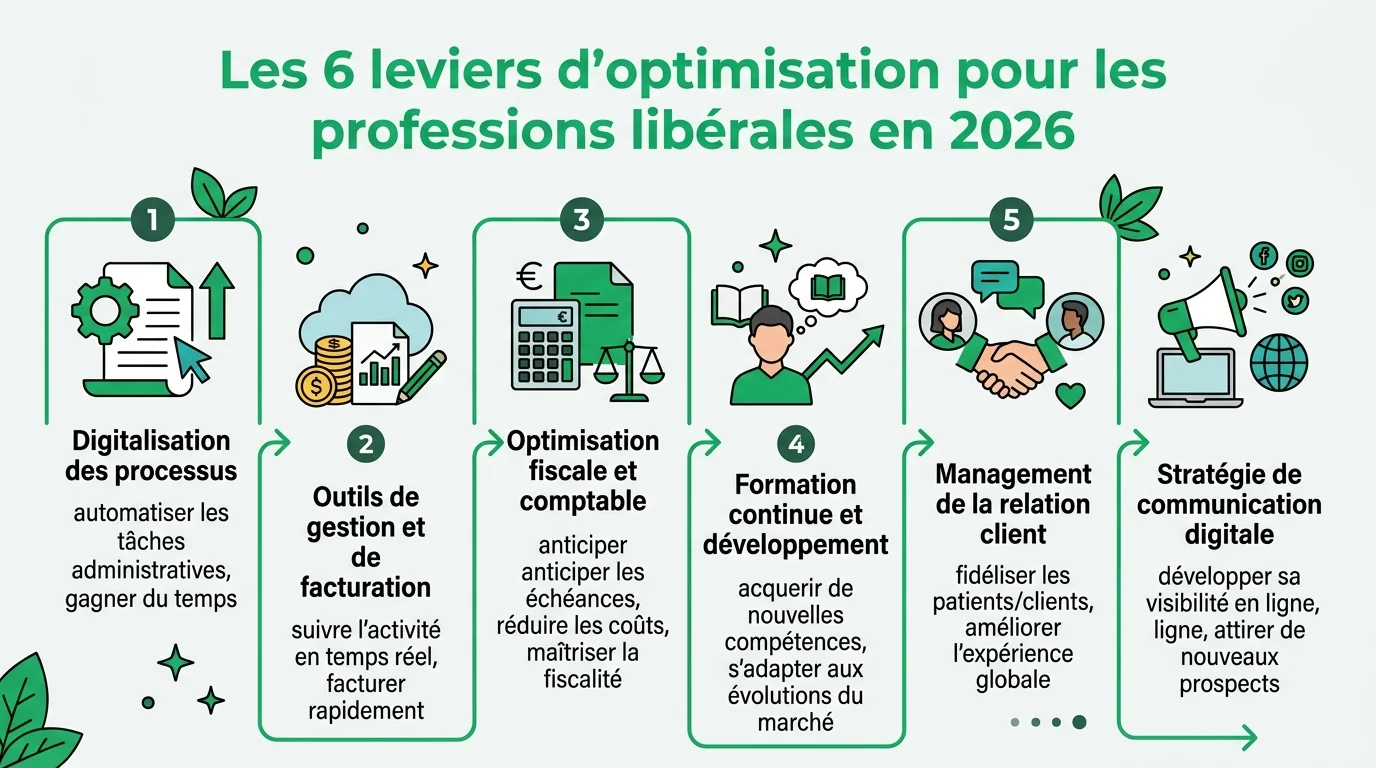 Les 6 leviers d'optimisation pour les professions libérales en 2026