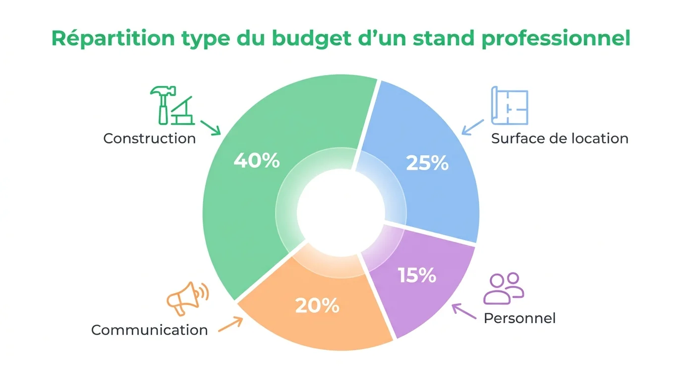 Répartition type du budget d'un stand professionnel