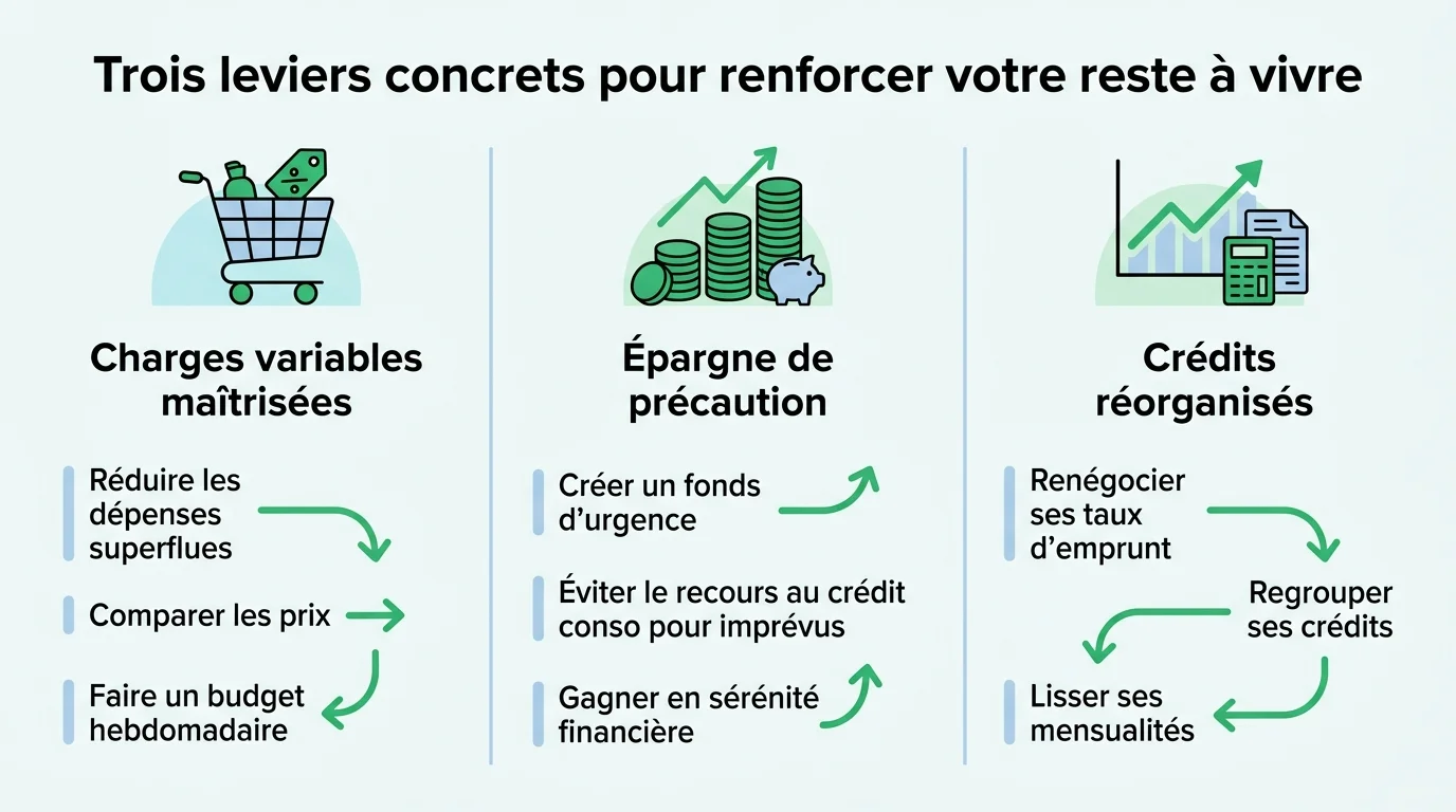 Trois leviers concrets pour renforcer votre reste à vivre