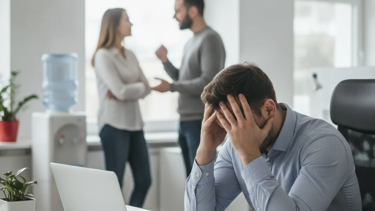 Un salarie isole et mal a l'aise face a une situation d'humiliation au bureau