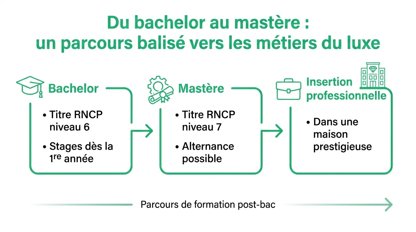 Du Bachelor au Mastere : un parcours balise vers les metiers du luxe