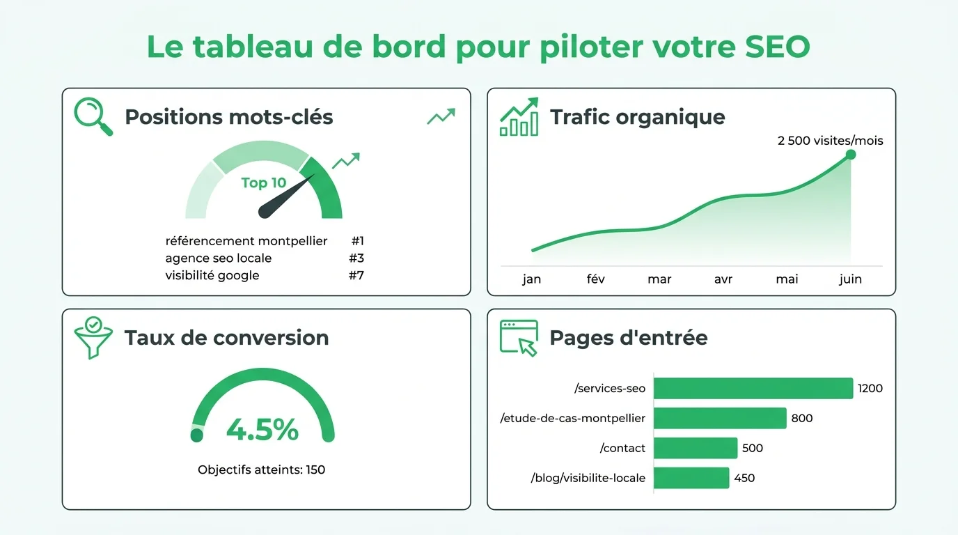 Le tableau de bord pour piloter votre SEO