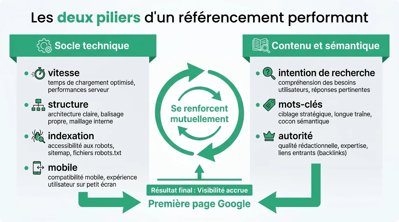 Les deux piliers d'un référencement performant