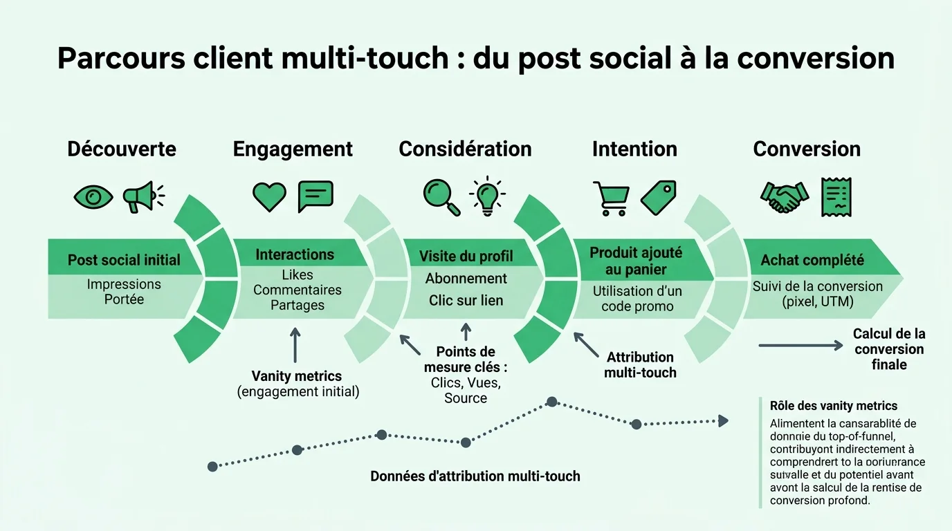 Parcours client multi-touch : du post social à la conversion