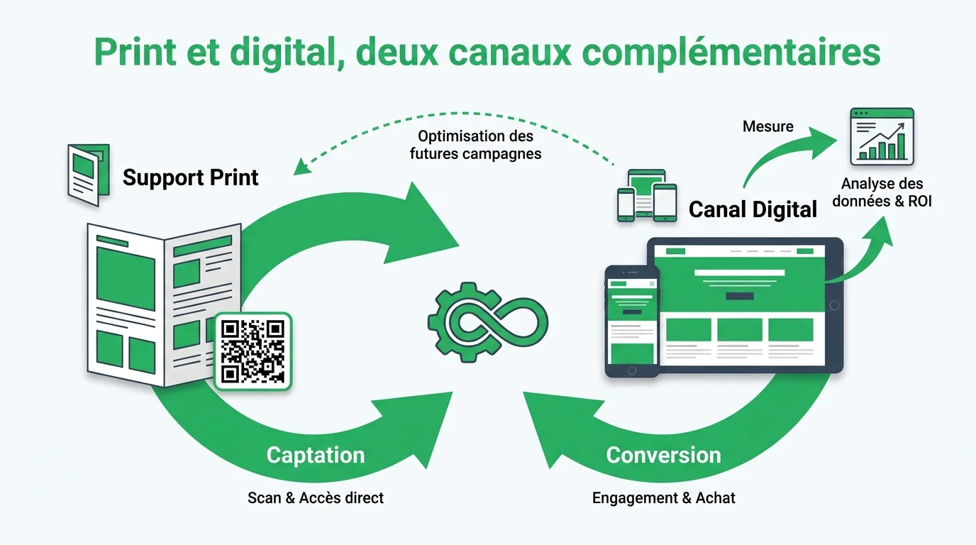 Print et digital, deux canaux complémentaires
