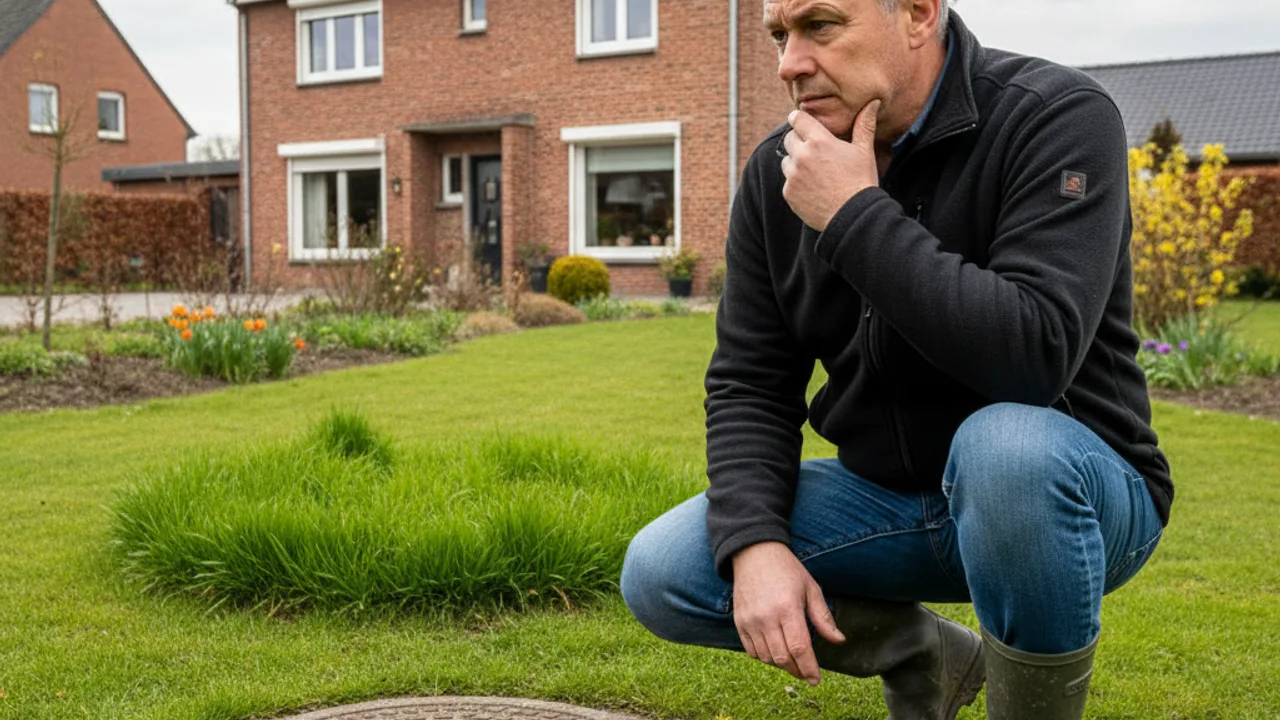 Reperer les signes d'une fosse septique pleine dans le jardin