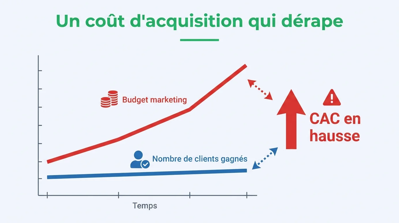 Un coût d'acquisition qui dérape