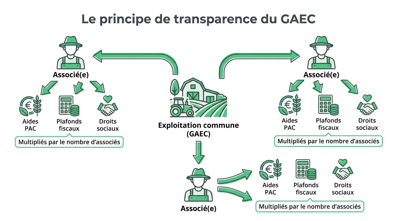 Le principe de transparence du GAEC