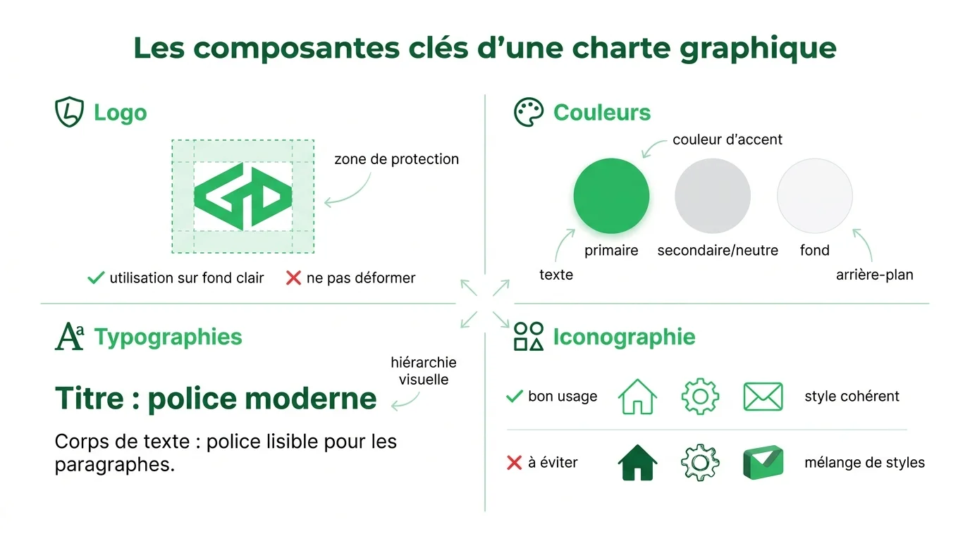 Les composantes clés d'une charte graphique