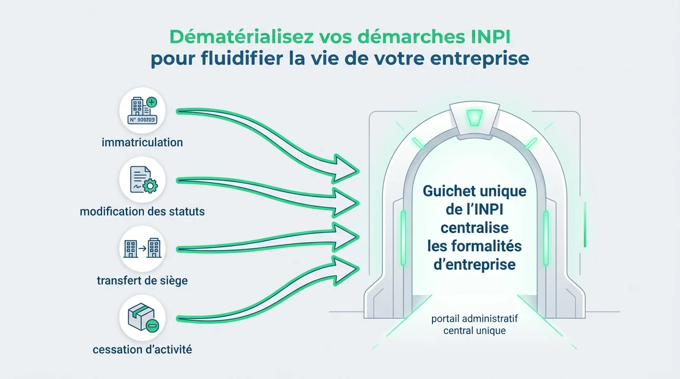 Le guichet unique de l'INPI centralise les formalites d'entreprise