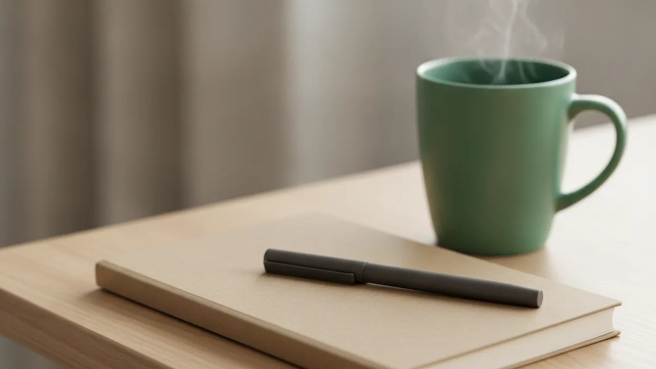 Objets marqués posés sur le bureau d'un professionnel