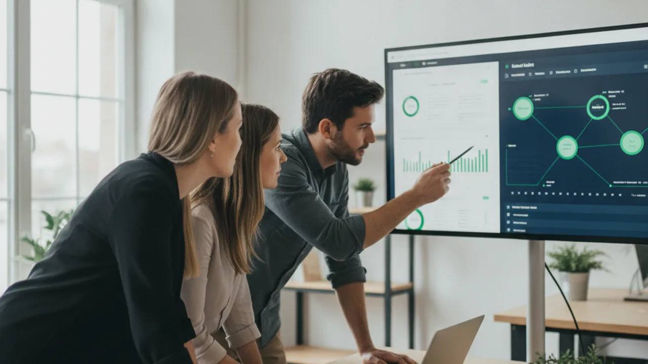 Une équipe marketing de PME déploie sa stratégie de marketing automation